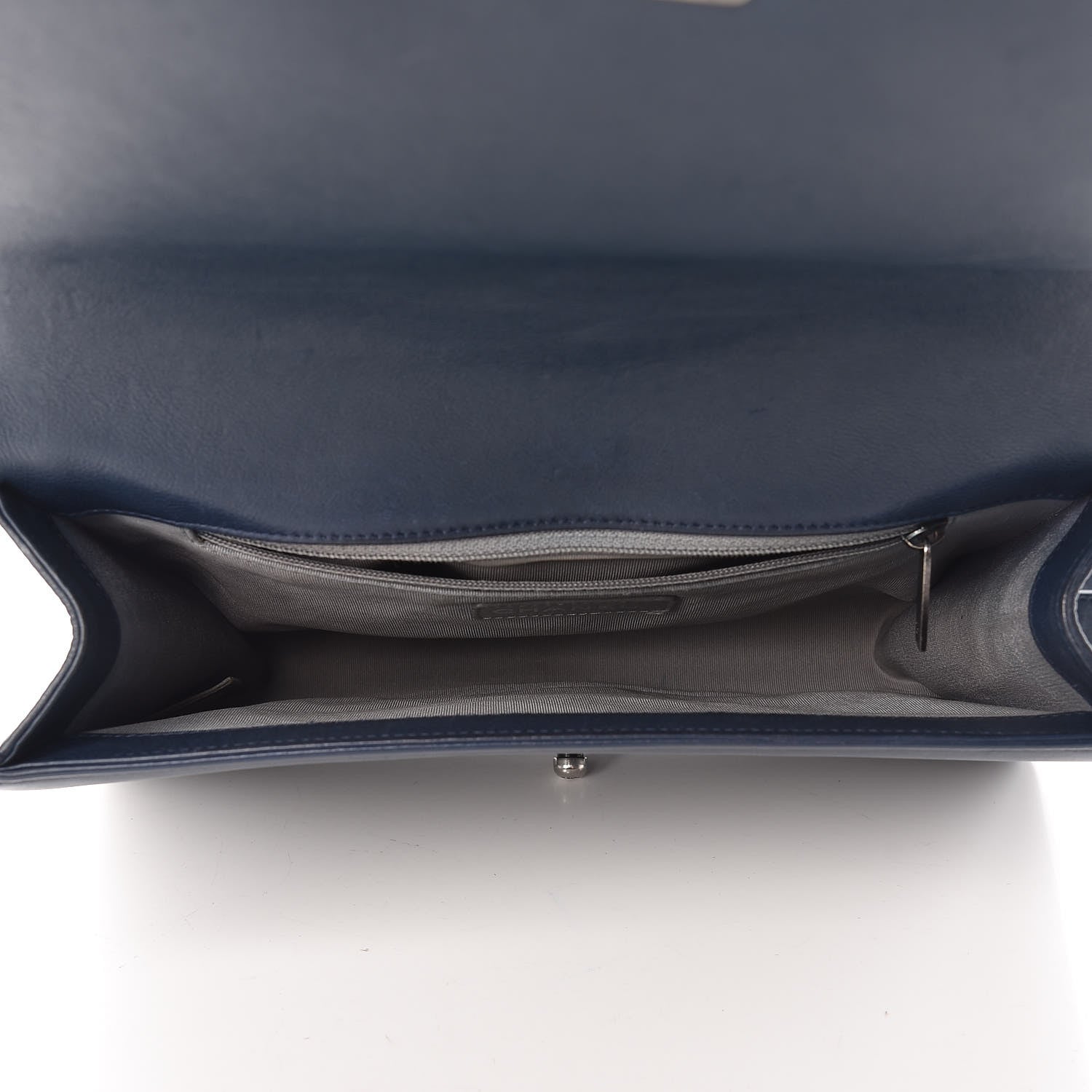 Chanel Calfskin Double Stitch New Medium Boy Flap Marine 5 of 14