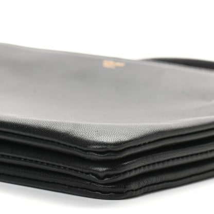 Celine Lambskin Small Trio Crossbody Bag Black 6 of 9