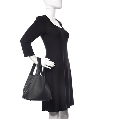 Hermes Taurillon Clemence Picotin Lock 22 MM Black 2 of 10