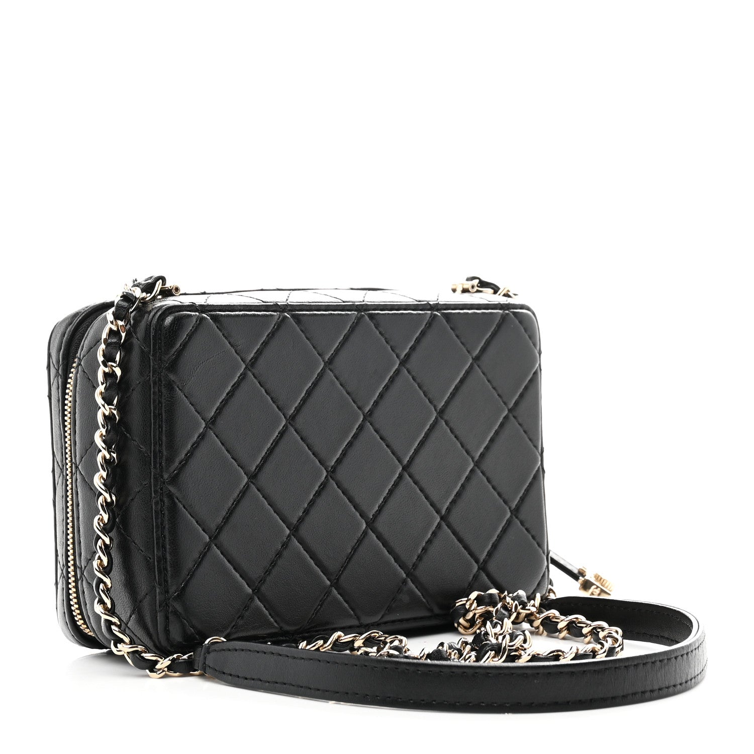 Chanel Lambskin Quilted Coco Click Bag Black 1855603 – FASHIONPHILE
