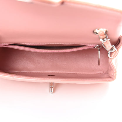 Chanel Patent Calfskin Quilted Mini Rectangular Flap Light Pink 4 of 11