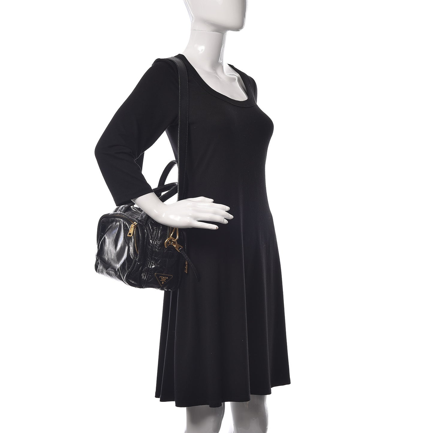 Vitello Shine Bauletto Black
