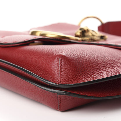 Gucci Cellarius Calfskin Feline GG Marmont Flap Shoulder Bag Vulcanic Red 6 of 9