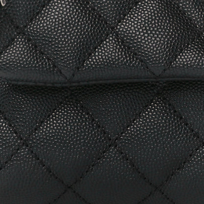 Chanel Caviar Lizard Embossed Quilted Mini Coco Handle Flap Black 9 of 12