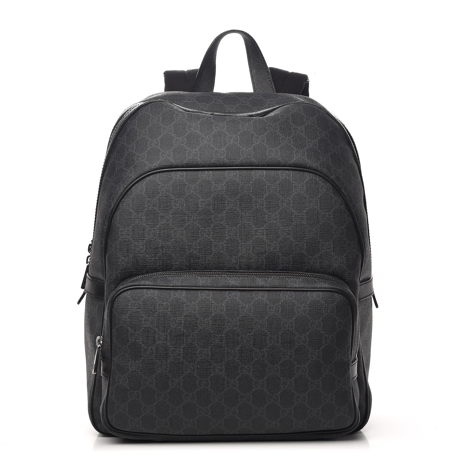 Gucci GG Supreme Monogram Medium Day Backpack Grey Black 1 of 10