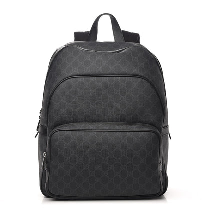 Gucci GG Supreme Monogram Medium Day Backpack Grey Black 1 of 10