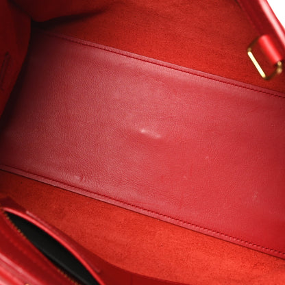 Saint Laurent Calfskin Small Classic Y Cabas Red 5 of 10