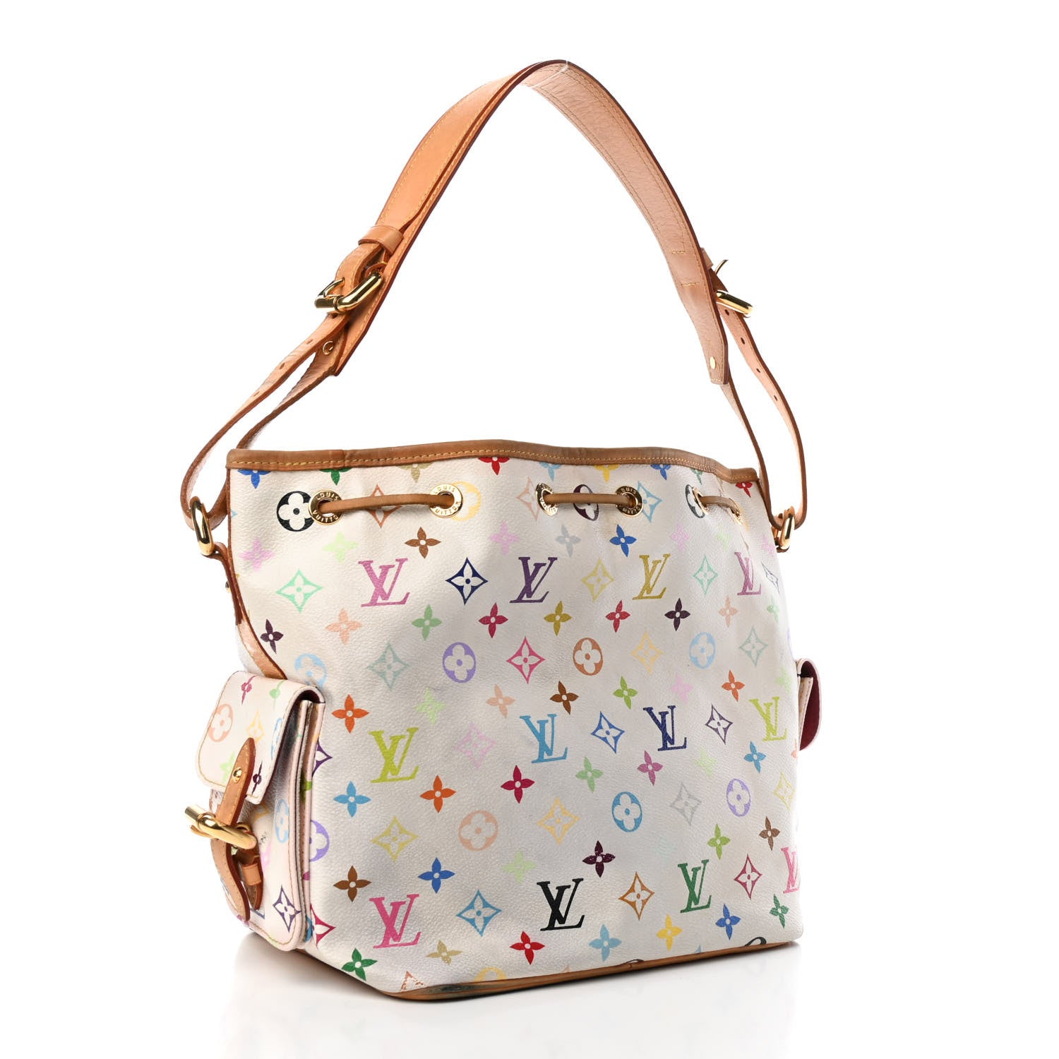 Louis Vuitton Monogram Multicolor Petit Noe White 2 of 4