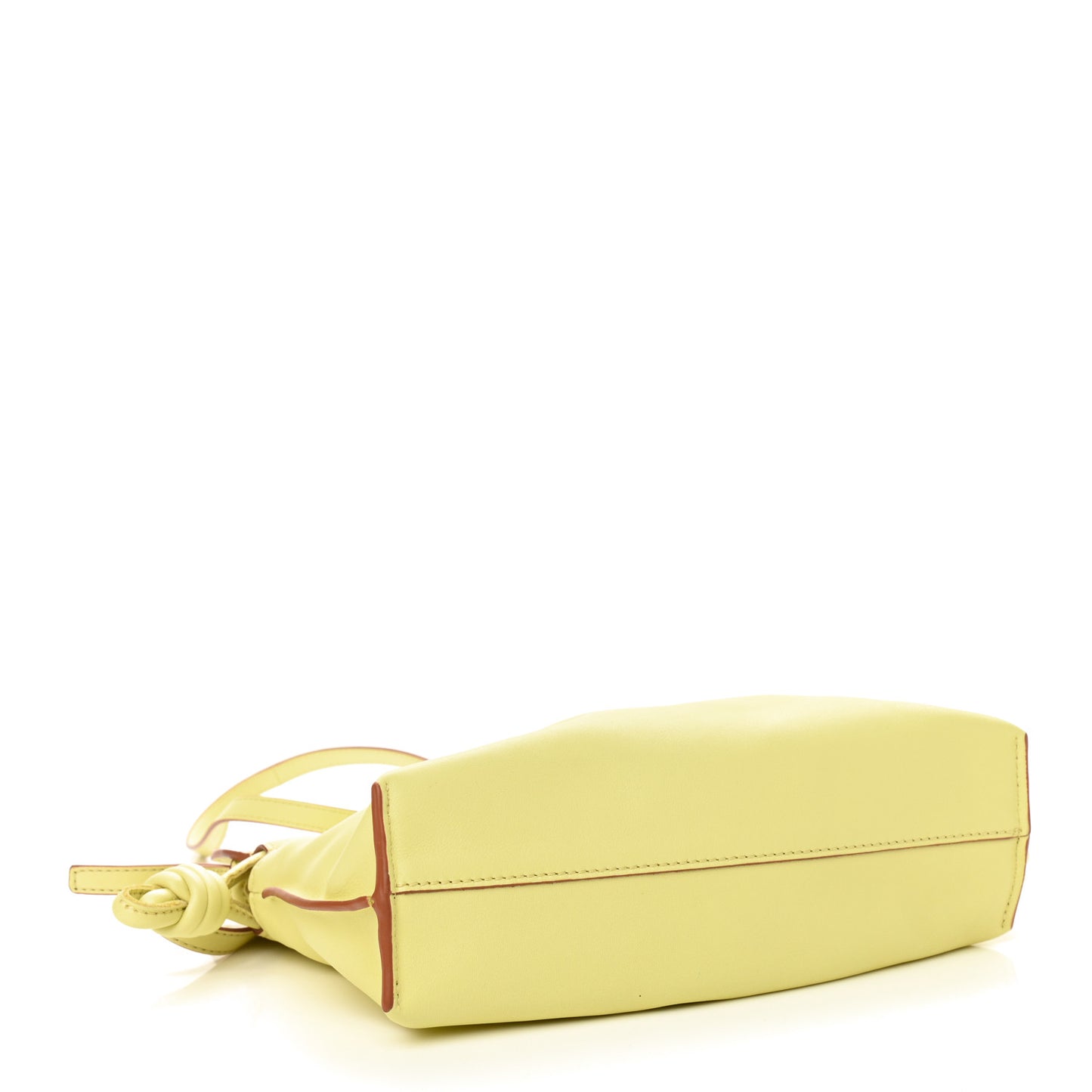 Calfskin Mini Flamenco Knot Bag Yellow