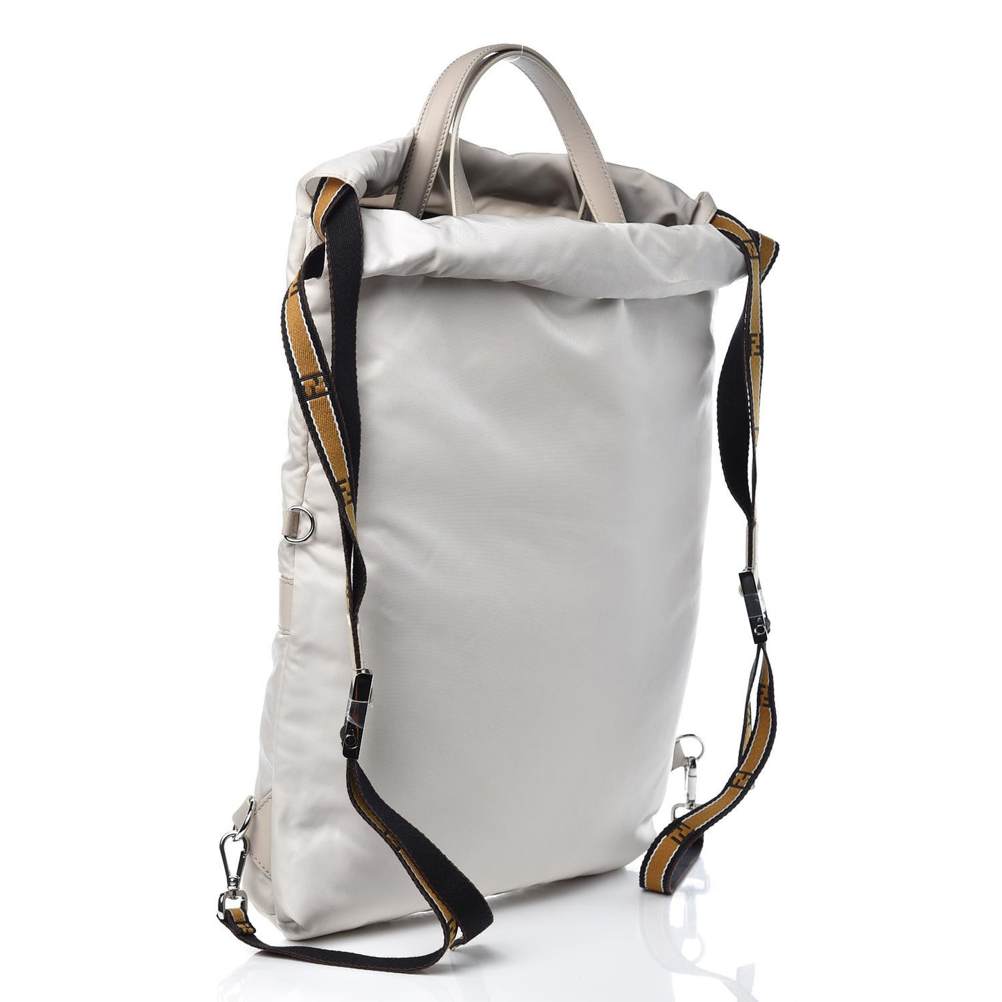 Nylon Vitello Patch Backpack Black