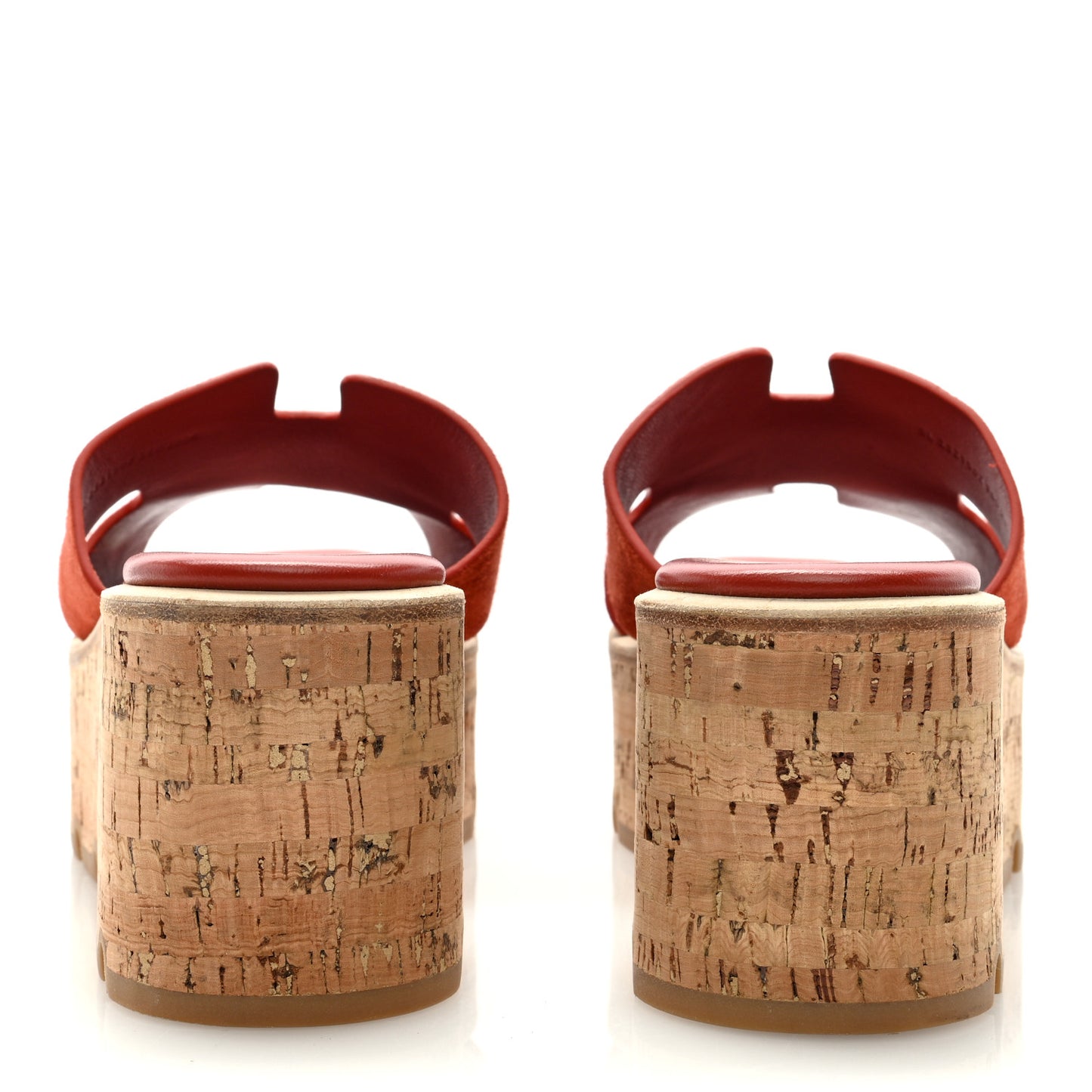 Suede Goatskin Cork Eze 30 Sandals 36 Orange Brulee