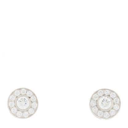 Tiffany Platinum Diamond .53ctw Large Circlet Earrings 1 of 3