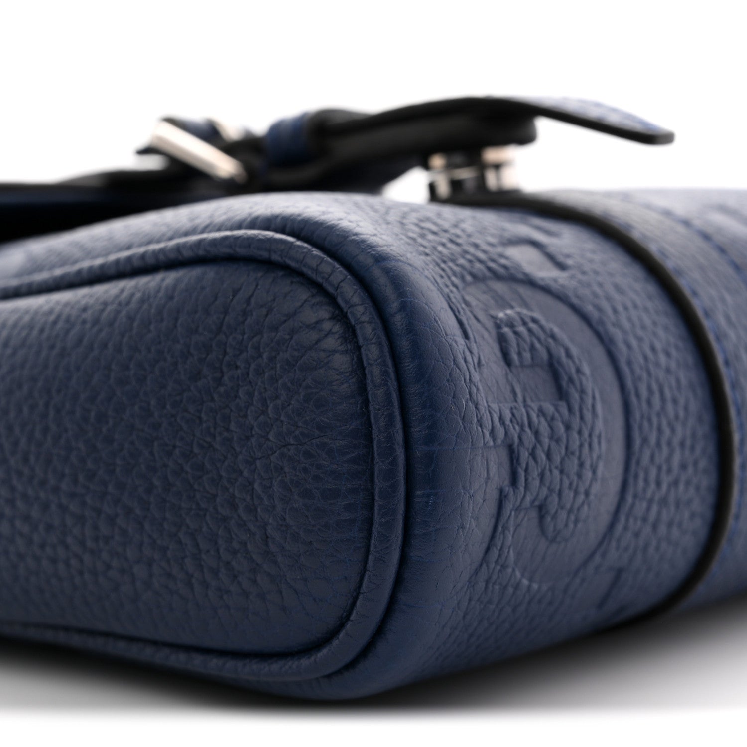 Gucci Piuma Calfskin Jumbo GG Embossed Small Messenger Bag Royale 9 of 11
