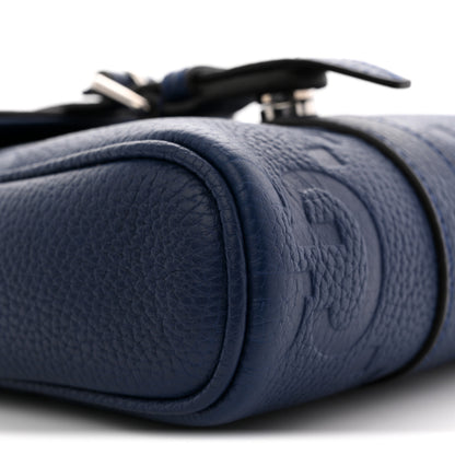 Gucci Piuma Calfskin Jumbo GG Embossed Small Messenger Bag Royale 9 of 11