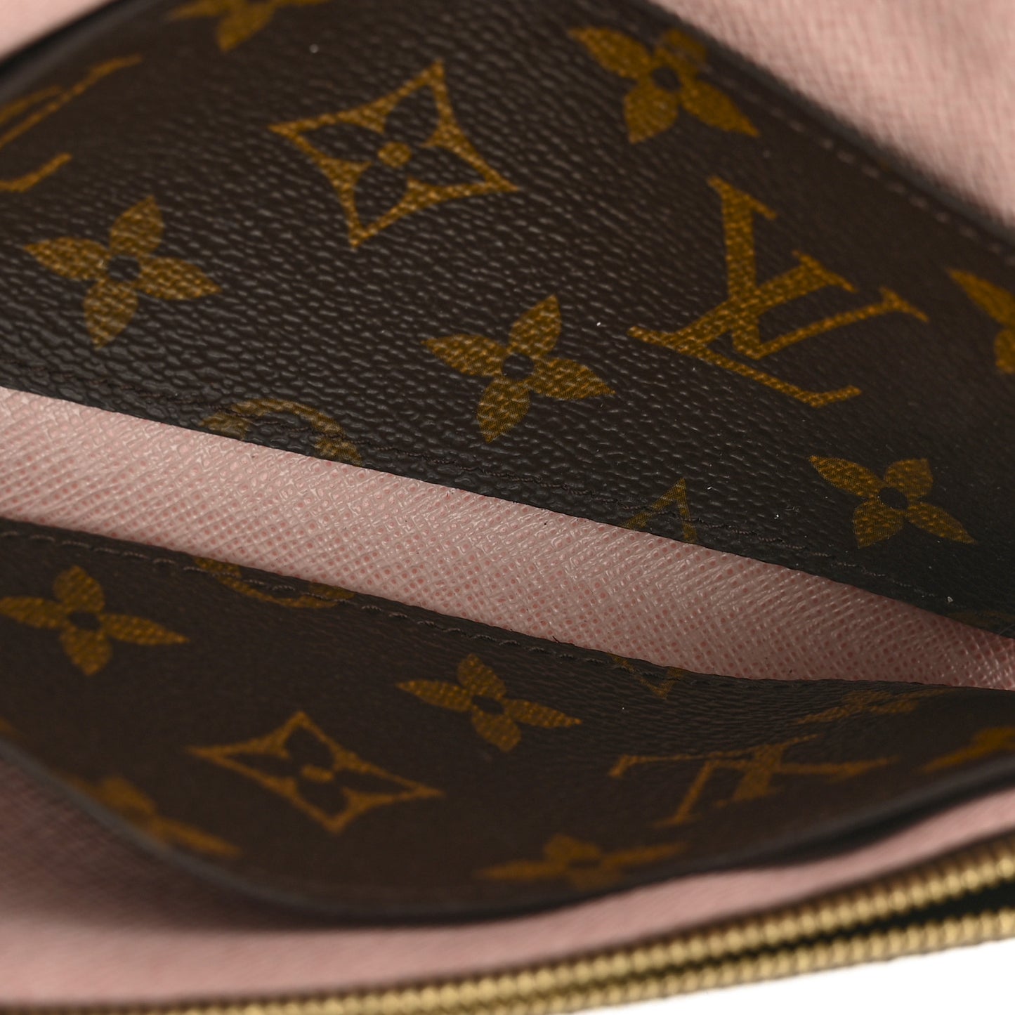 Monogram Emilie Wallet Rose Ballerine