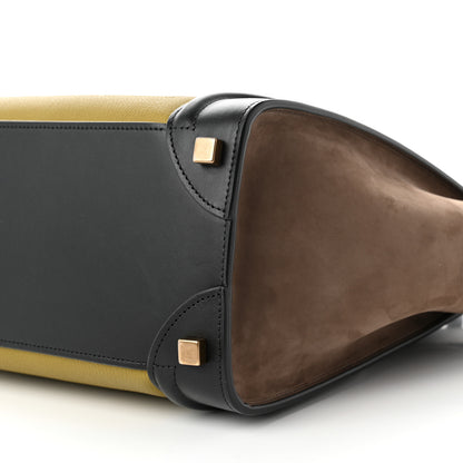 Celine Baby Grained Calfskin Nubuck Micro Tri-Color Luggage Olive 9 of 9