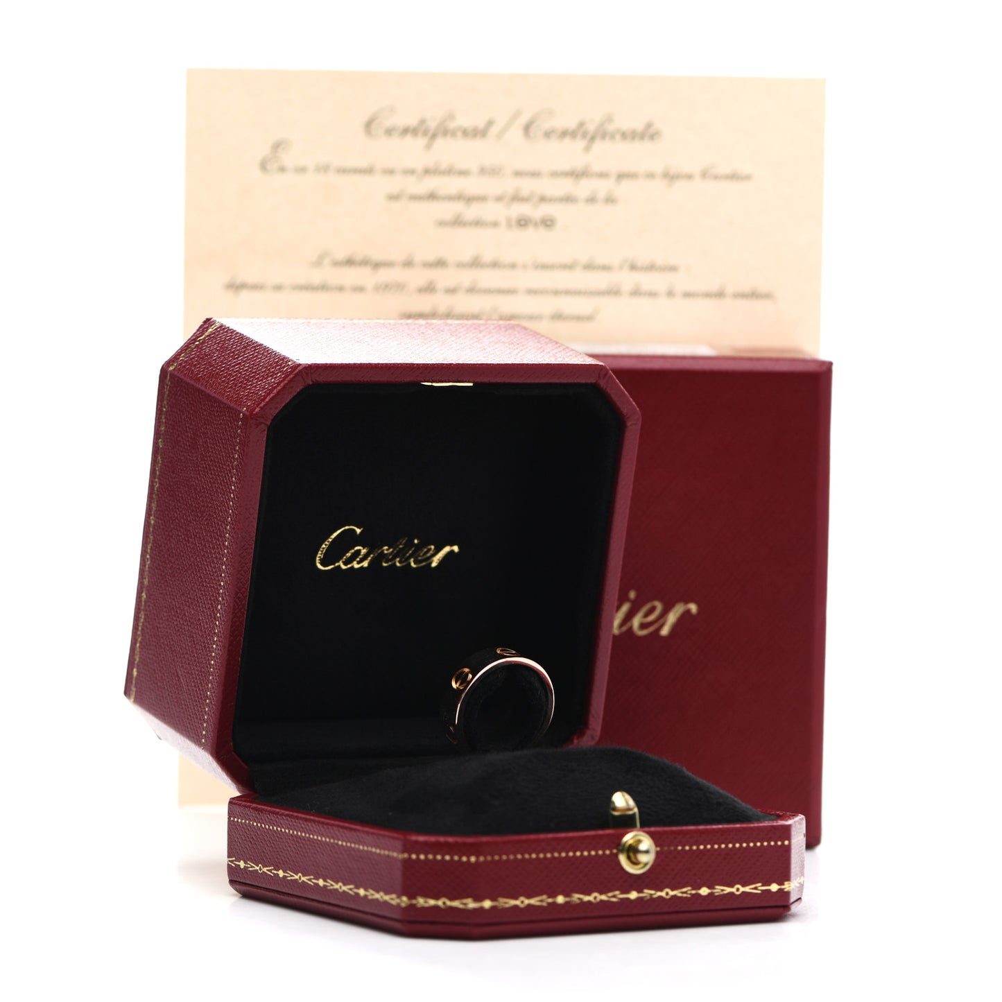 18K Pink Gold 5.5mm LOVE Ring 51 5.75