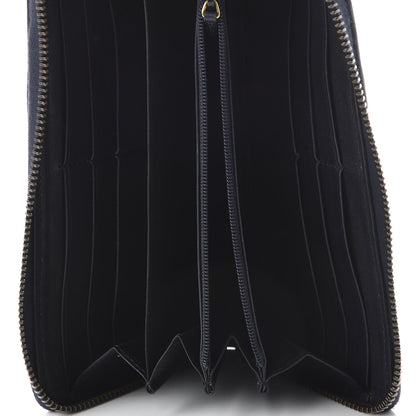 Gucci Monogram Web Rania Zip Around Wallet Navy 5 of 6