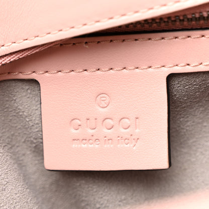 Gucci Calfskin Matelasse Small GG Marmont Shoulder Bag  Perfect Pink 6 of 10