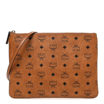 MCM Visetos Original Medium Pouch Cognac 1 of 11