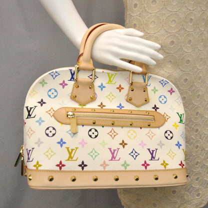 Louis Vuitton Monogram Multicolor Alma White 2 of 7