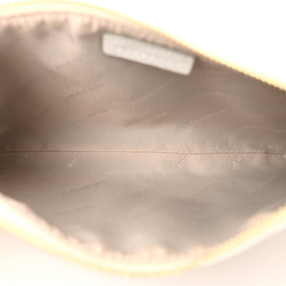 Burberry Haymarket Check Small Peyton Crossbody Clutch Bag White 5 of 10