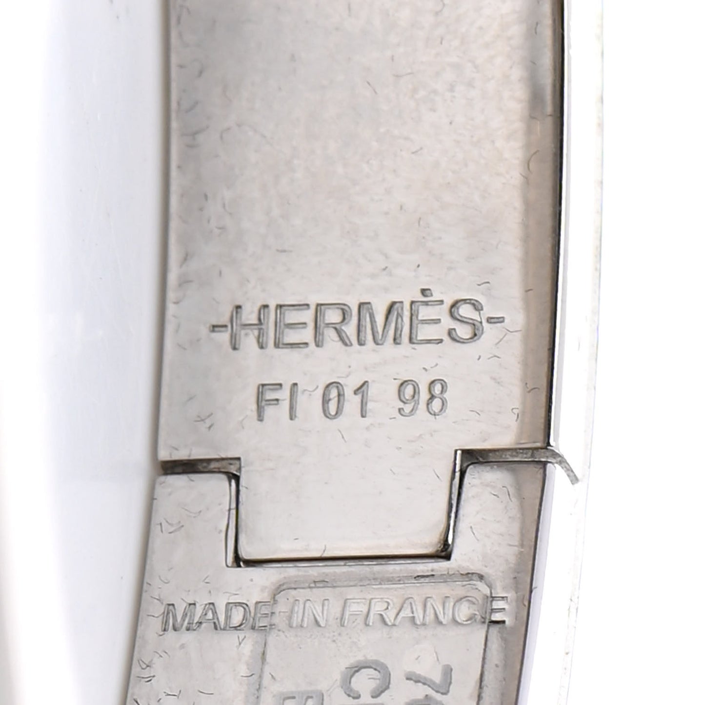 Enamel Narrow Clic Clac H Bracelet PM Bleu Du Nord