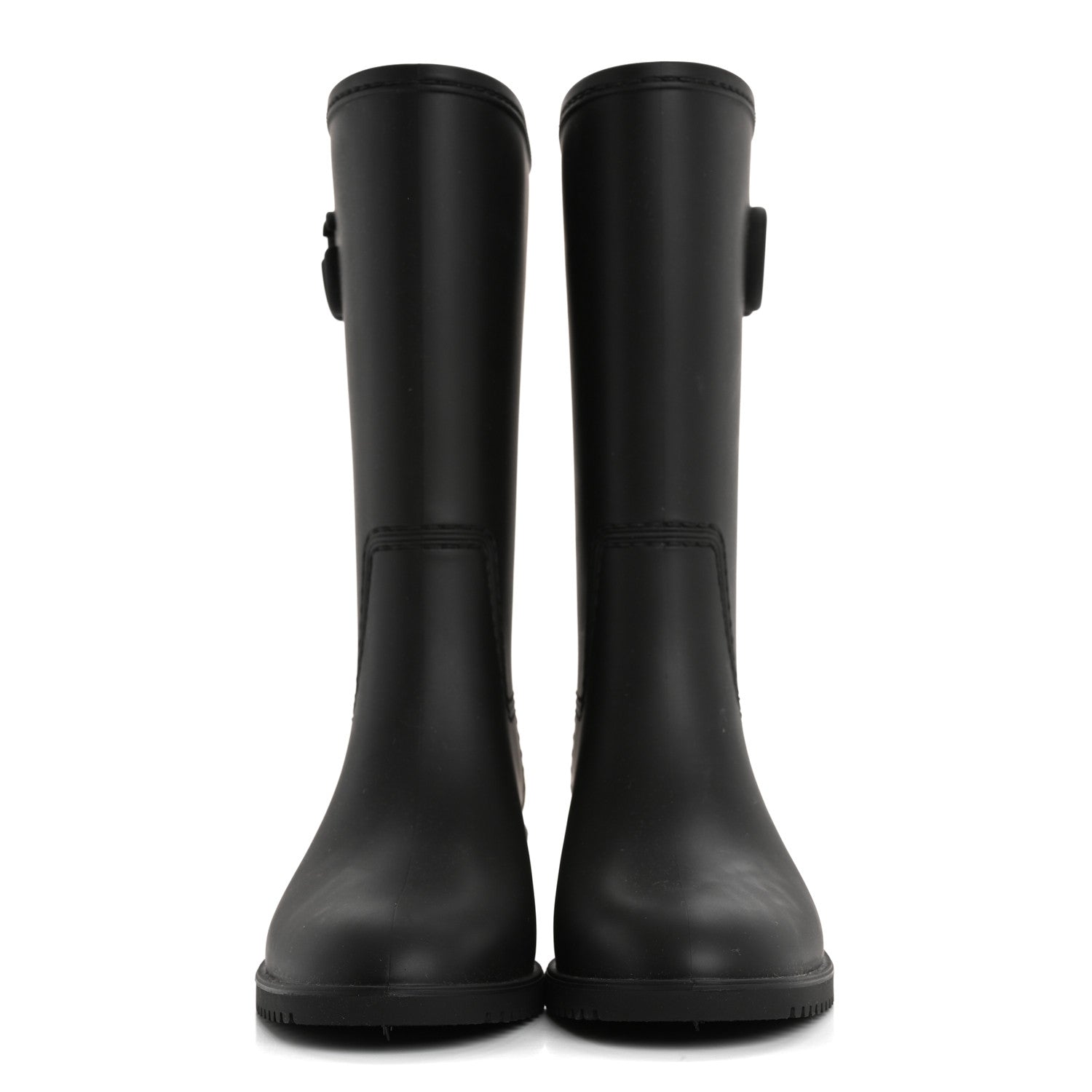 Gucci Rubber Double G Womens Rain Boots 37 Black 2 of 9