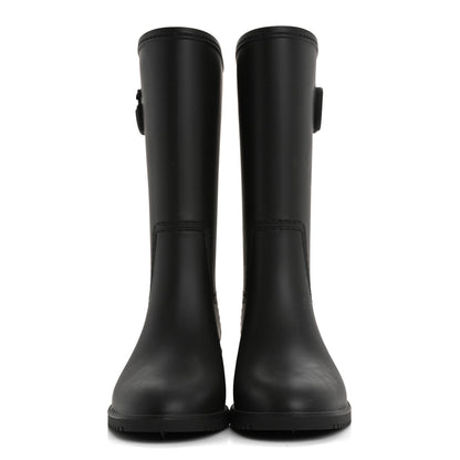 Gucci Rubber Double G Womens Rain Boots 37 Black 2 of 9