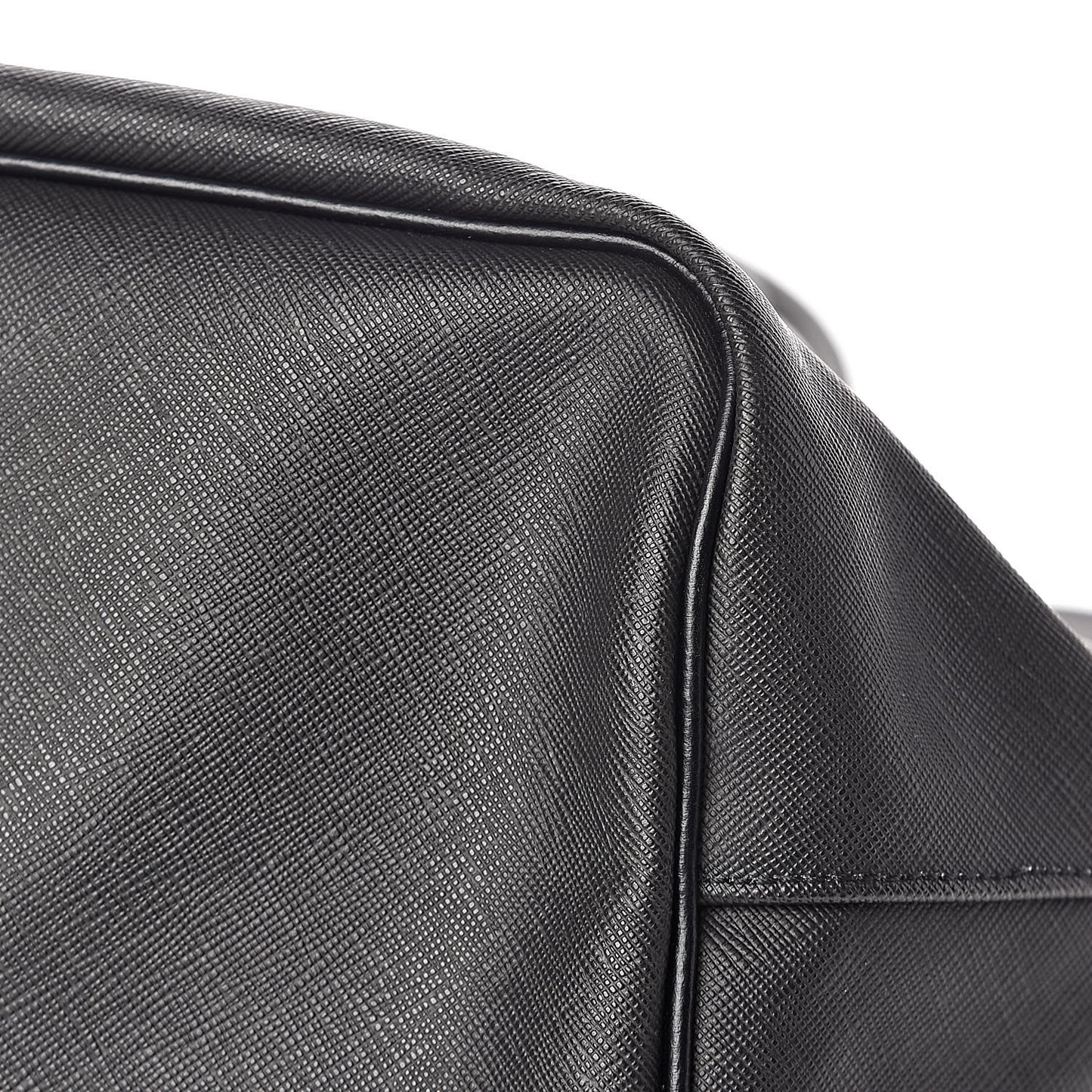 Textured Coated Canvas Rottweiler Pint Large Antigona Tote Black