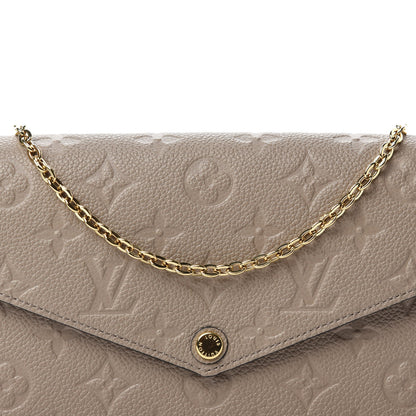 Louis Vuitton Empreinte Pochette Felicie Chain Wallet Tourterelle 11 of 12