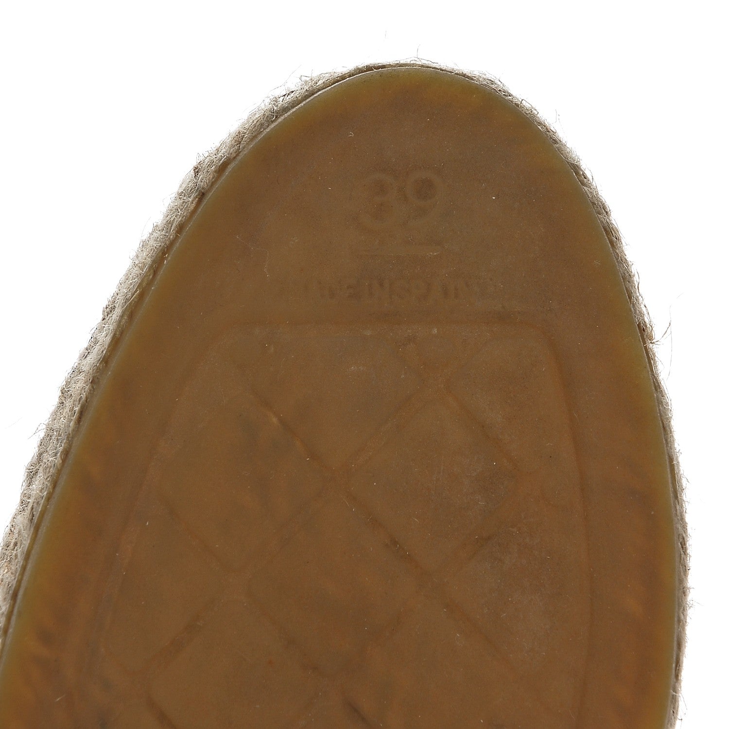 Chanel Lambskin CC Espadrilles 39 Beige Black 7 of 7