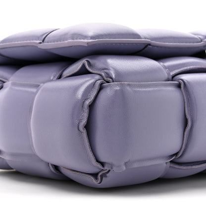 Bottega Veneta Lambskin Maxi Intreccio Padded Chain Cassette Crossbody Bag Lavender 10 of 12