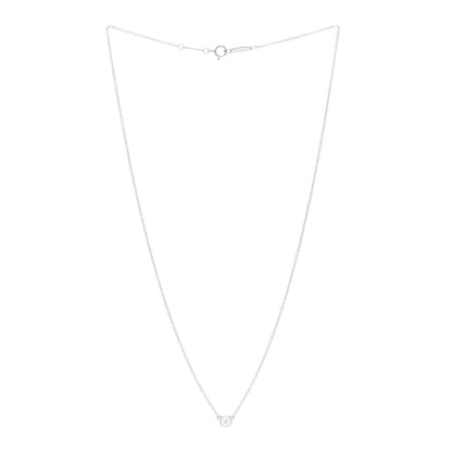 Tiffany Platinum Diamond .17ct Elsa Peretti Diamonds By The Yard Pendant Necklace 3 of 5