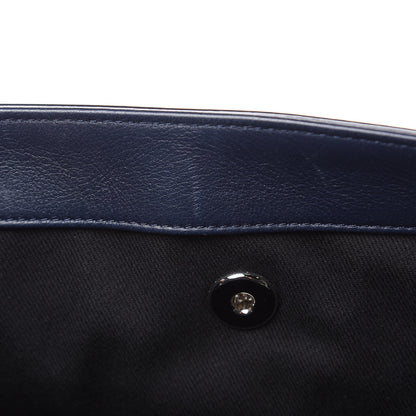 Chanel Patent Quilted Large Coco Shine Accordion Flap Dark Navy Blue 11 of 13