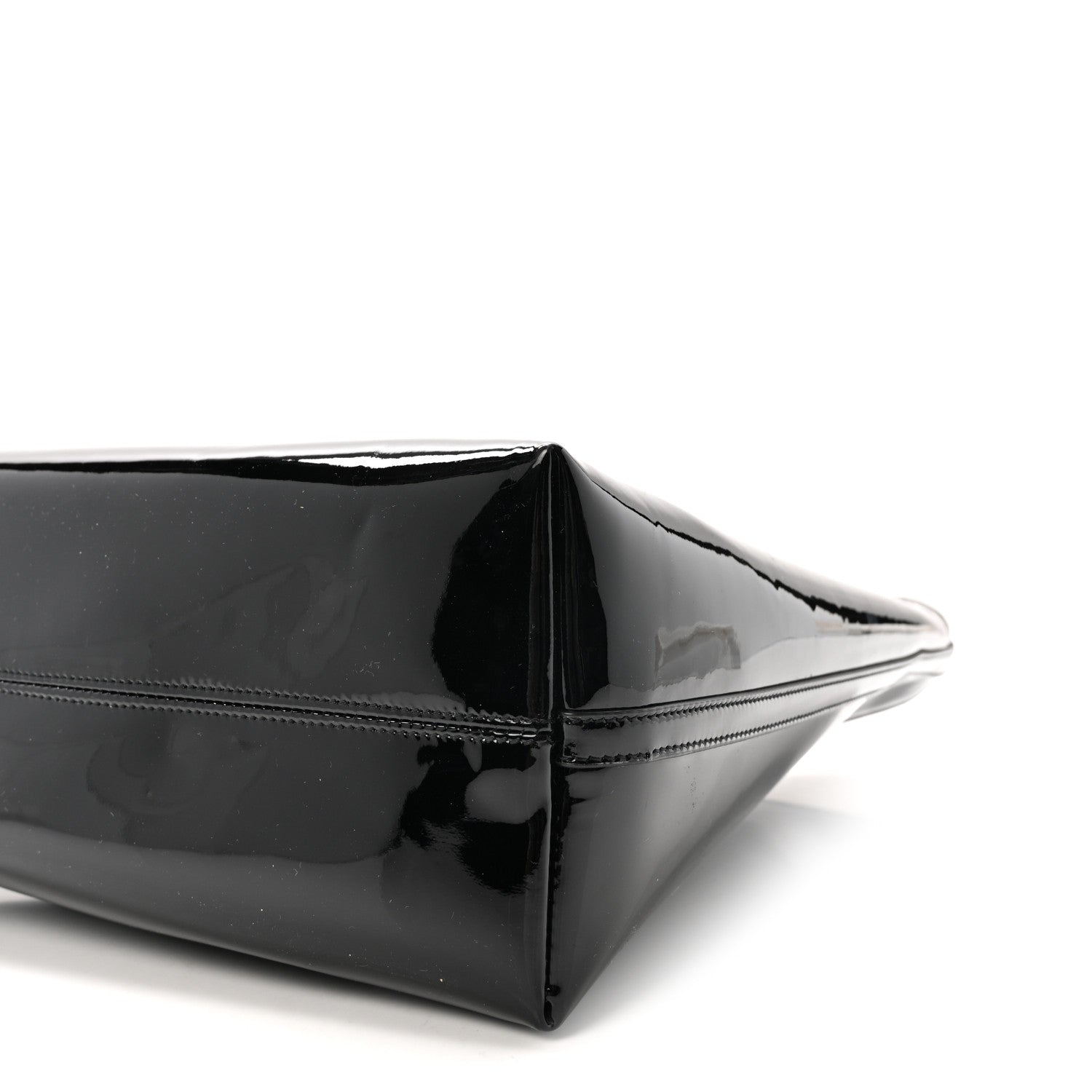 Saint Laurent Patent Calfskin Rendez-Vous Hobo Black 10 of 10