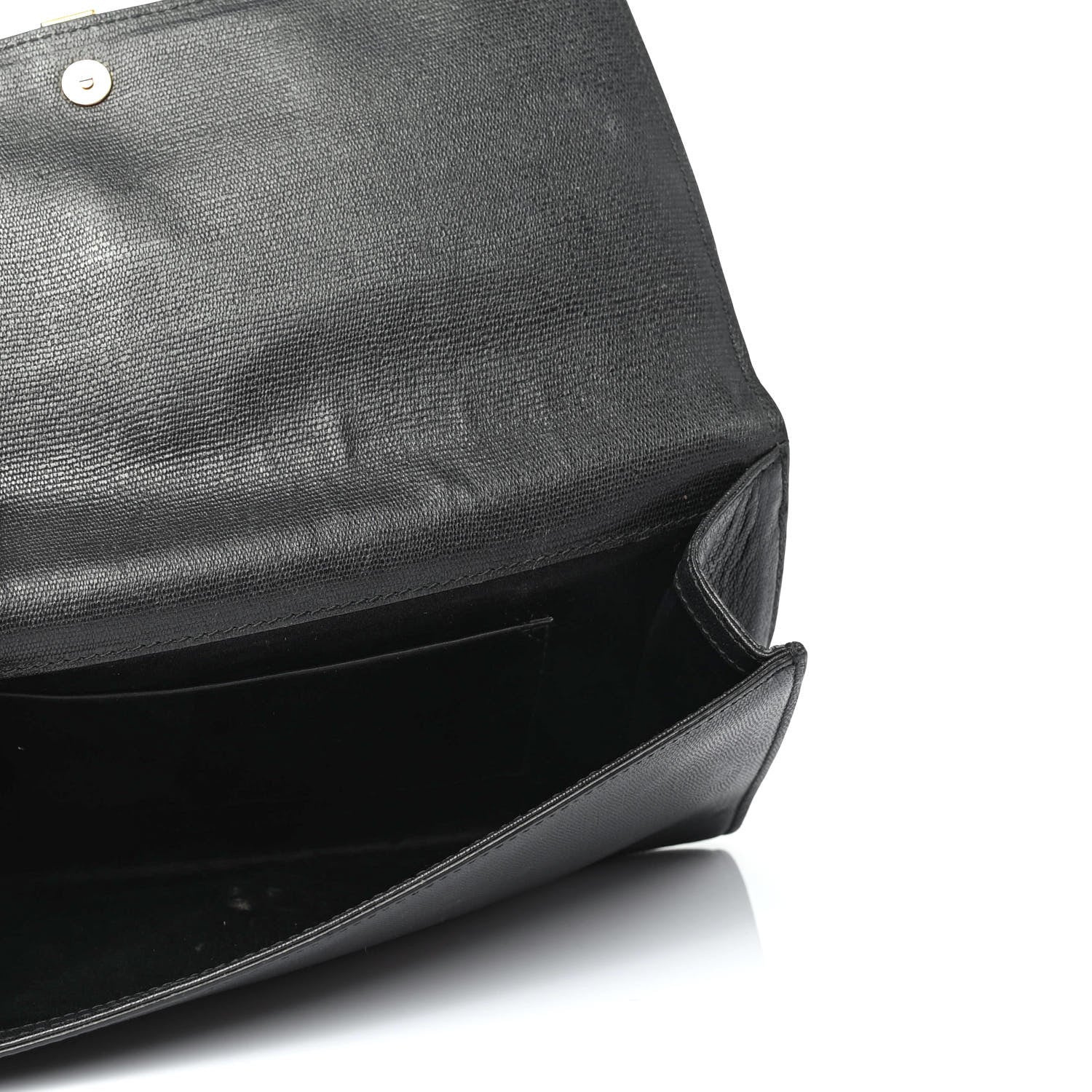 Saint Laurent Textured Calfskin Y Ligne Clutch Black 4 of 4