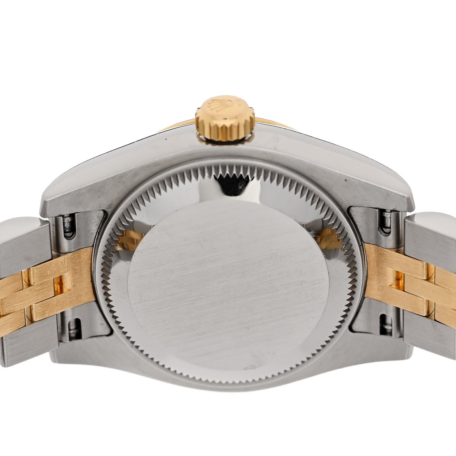 Rolex Stainless Steel 18K Yellow Gold Diamond 26mm Oyster Perpetual Datejust Watch Silver 179173 4 of 4