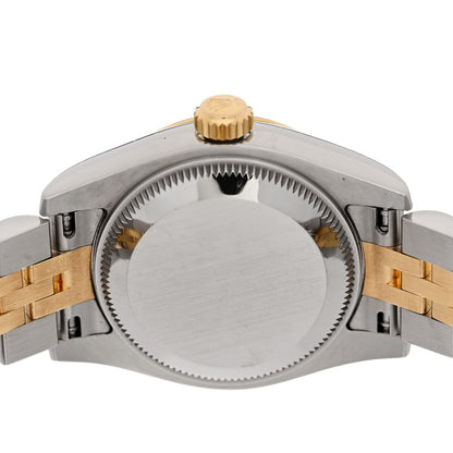 Rolex Stainless Steel 18K Yellow Gold Diamond 26mm Oyster Perpetual Datejust Watch Silver 179173 4 of 4
