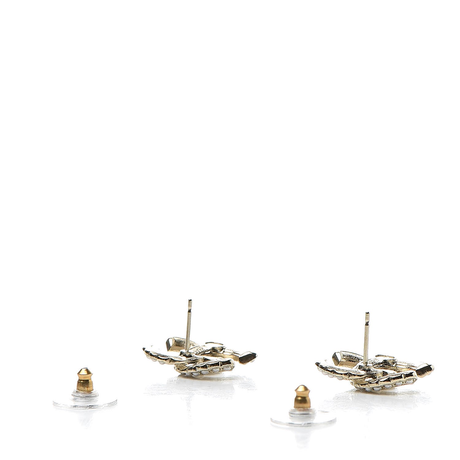 Chanel Pearl Queen of France CC Earrings Gold 3 of 5