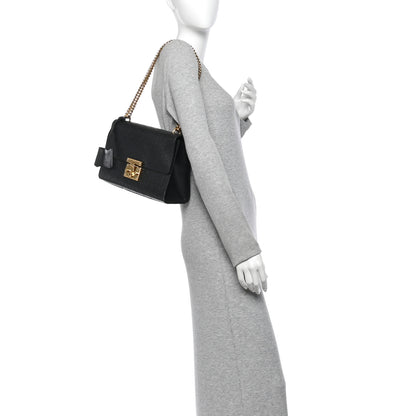 Gucci Guccissima Medium Padlock Shoulder Bag Black 2 of 14