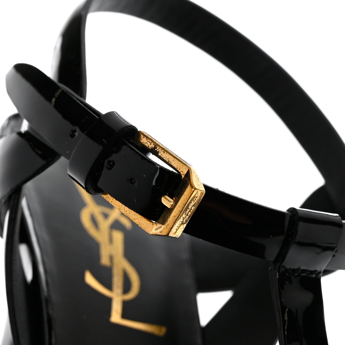 Calfskin Tribute 75 Platform Sandals 37.5 Black