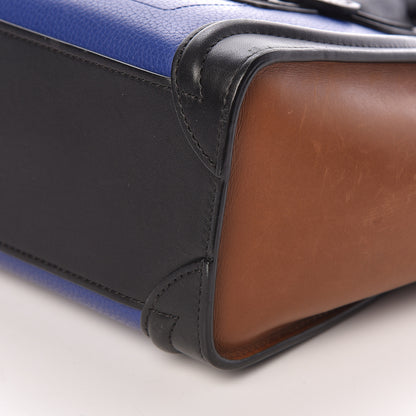 Celine Smooth Drummed Calfskin Nano Tri-Color Luggage Indigo 11 of 12