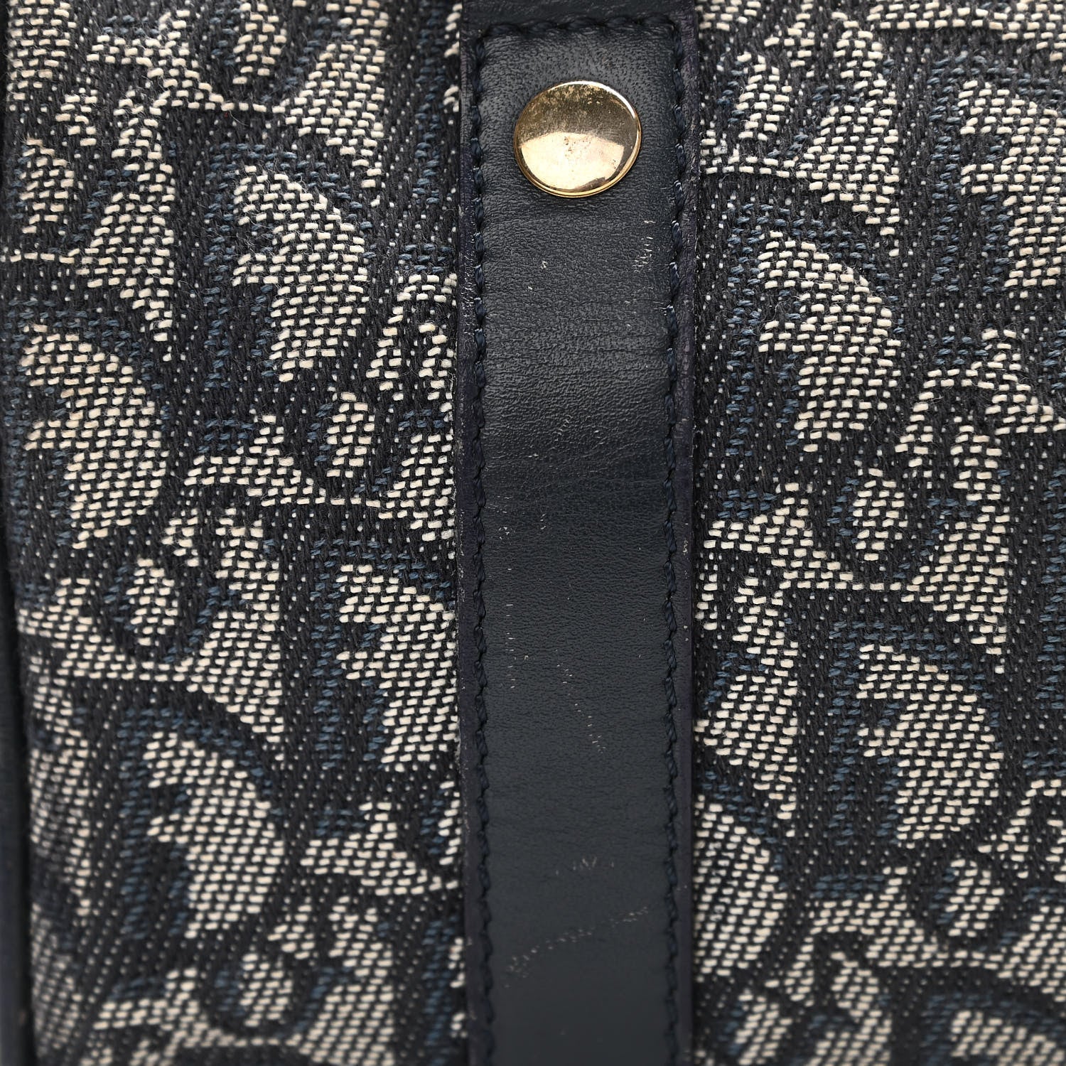 Christian Dior Monogram Boston Navy Blue 10 of 14
