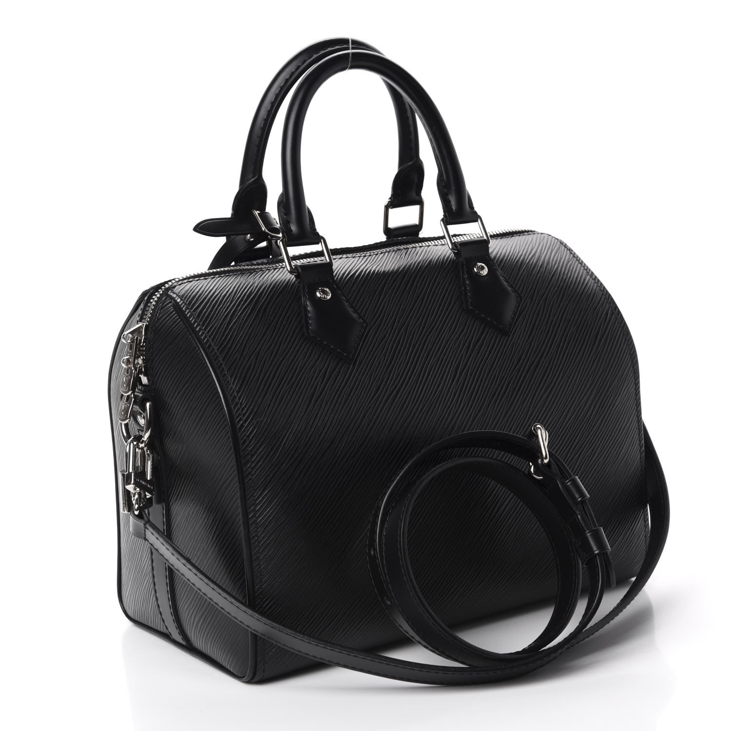 Louis Vuitton Epi Speedy Bandouliere 25 Black 2 of 9