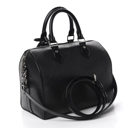 Louis Vuitton Epi Speedy Bandouliere 25 Black 2 of 9