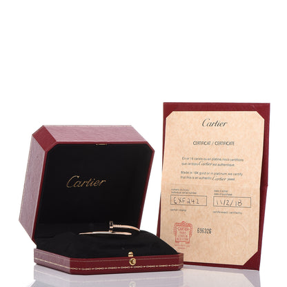 Cartier 18K Pink Gold Juste Un Clou Bracelet 17 5 of 5