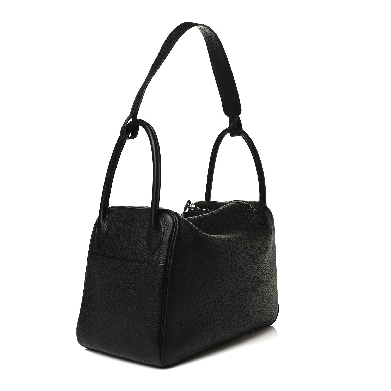 Hermes Taurillon Clemence Lindy 30 Black 3 of 15