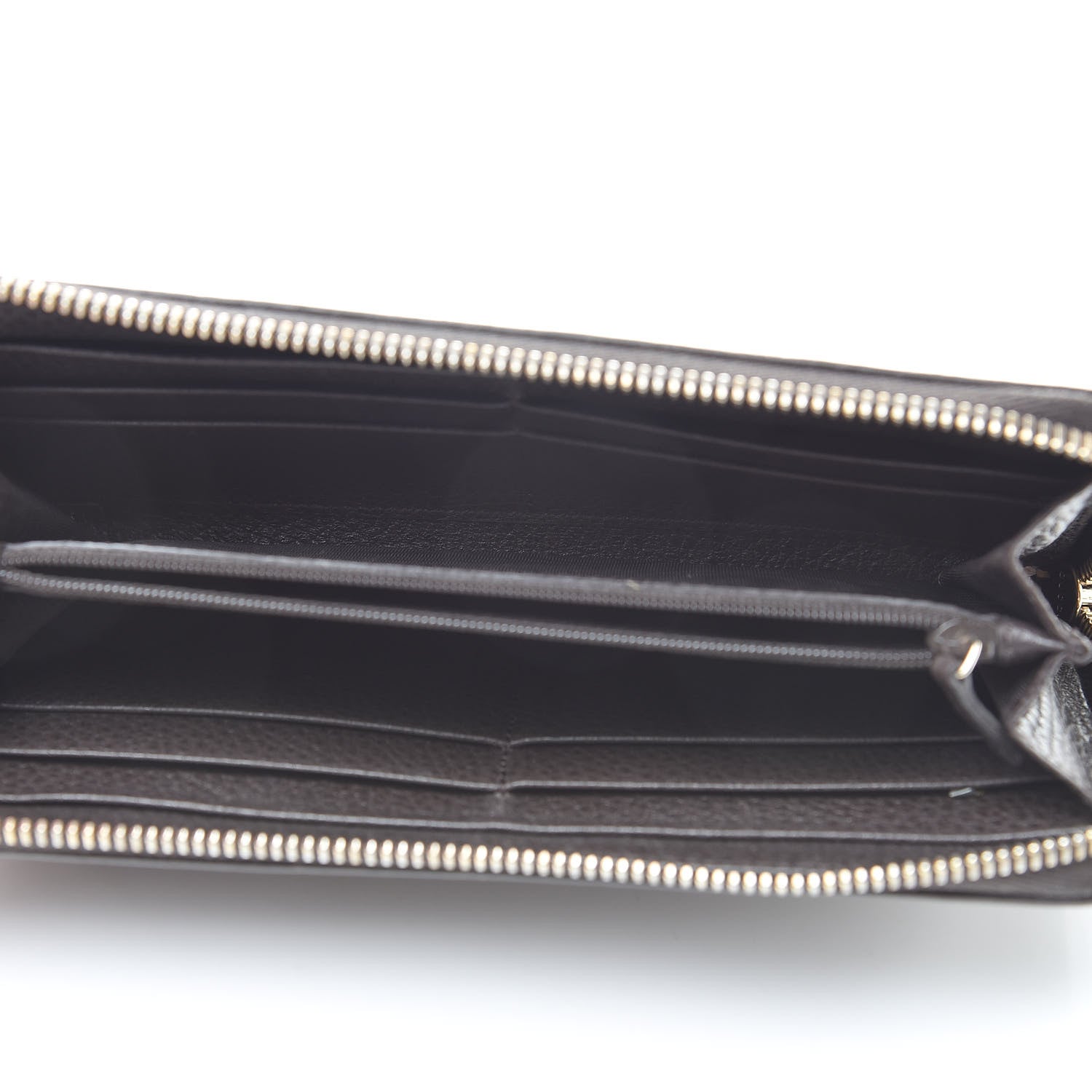 Gucci Pebbled Calfskin Donna Long Wallet Grey Field 5 of 9