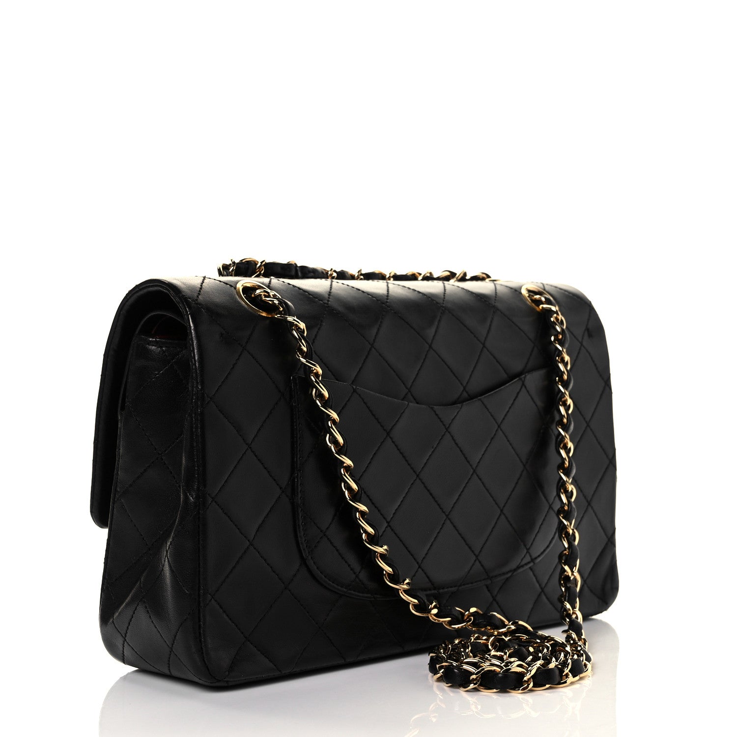Chanel Lambskin Quilted Medium Double Flap Black 3 of 10